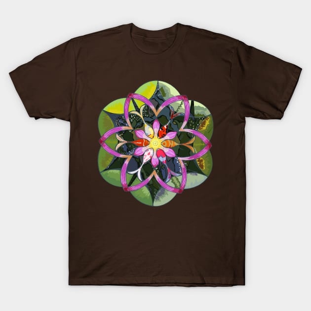 Koi Mandala T-Shirt by Dragonsqueaks